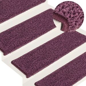 Berkfield Home Carpet Stair Treads 15 pcs 65x21x4 cm Dark Purple Size: Medium Purple Medium Berkfield Home Carpet Stair Treads 15 pcs 65x21x4 cm Dark Purple Size: Medium Purple Medium