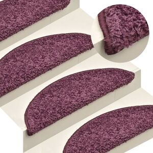 Berkfield Home Carpet Stair Treads 15 pcs Dark Purple 56x17x3 cm Size: Medium Purple Medium Berkfield Home Carpet Stair Treads 15 pcs Dark Purple 56x17x3 cm Size: Medium Purple Medium