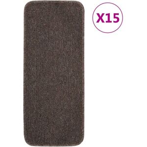 Berkfield Home Anti Slip Stair Mats 15 pcs 60x25 cm Brown Rectangular Size: Medium Brown Medium Berkfield Home Anti Slip Stair Mats 15 pcs 60x25 cm Brown Rectangular Size: Medium Brown Medium