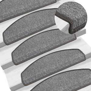 Berkfield Home Carpet Stair Treads 15 pcs Dark Grey 65x24x4 cm Size: Medium Grey Medium Berkfield Home Carpet Stair Treads 15 pcs Dark Grey 65x24x4 cm Size: Medium Grey Medium