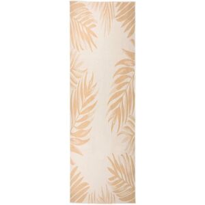 Berkfield Home Outdoor Flatweave Rug 80x250 cm Leaf Pattern in Yellow Size: 100 cm diameter Yellow 100 cm diameter Berkfield Home Outdoor Flatweave Rug 80x250 cm Leaf Pattern in Yellow Size: 100 cm diameter Yellow 100 cm diameter