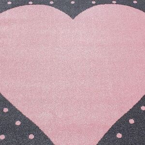 Bravich LTD Kids Circle Heart Rug - Bambi in Pink Size: 120 cm diameter Pink 120 cm diameter Bravich LTD Kids Circle Heart Rug - Bambi in Pink Size: 120 cm diameter Pink 120 cm diameter