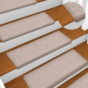 Berkfield Home Carpet Stair Treads 15 pcs 65x21x4 cm Taupe Size: Medium Taupe Medium Berkfield Home Carpet Stair Treads 15 pcs 65x21x4 cm Taupe Size: Medium Taupe Medium