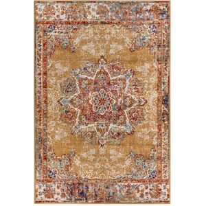 THE RUGS Orient Maderno Medallion Polypropylene Rug 0.8 cm Pile Durable in Yellow Size: 57 cm x 90 cm Yellow 57 cm x 90 cm THE RUGS Orient Maderno Medallion Polypropylene Rug 0.8 cm Pile Durable in Yellow Size: 57 cm x 90 cm Yellow 57 cm x 90 cm