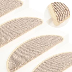 Berkfield Home Carpet Stair Treads 15 pcs White & Brown 65x21x4 cm Size: Medium White Medium Berkfield Home Carpet Stair Treads 15 pcs White & Brown 65x21x4 cm Size: Medium White Medium