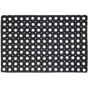 JVL Rondo Rubber Ring Scraper Doormat 40x60cm in Black Size: 40 cm x 60 cm Black 40 cm x 60 cm JVL Rondo Rubber Ring Scraper Doormat 40x60cm in Black Size: 40 cm x 60 cm Black 40 cm x 60 cm