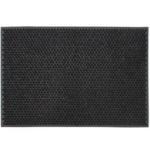 JVL Black Rubber Condor Astro Turf Effect Doormat 40x60cm Size: 40 cm x 60 cm Black 40 cm x 60 cm JVL Black Rubber Condor Astro Turf Effect Doormat 40x60cm Size: 40 cm x 60 cm Black 40 cm x 60 cm