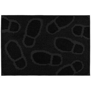 JVL Footprint Scraper Rubber Pin Doormat 40x60cm in Black Size: 40 cm x 60 cm Black 40 cm x 60 cm JVL Footprint Scraper Rubber Pin Doormat 40x60cm in Black Size: 40 cm x 60 cm Black 40 cm x 60 cm