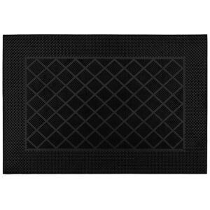 JVL Harlequin Scraper Rubber Pin Doormat 40x60cm in Black Size: 40 cm x 60 cm Black 40 cm x 60 cm JVL Harlequin Scraper Rubber Pin Doormat 40x60cm in Black Size: 40 cm x 60 cm Black 40 cm x 60 cm