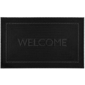 JVL Alvaro Welcome Scraper Rubber Pin Doormat 45x75cm in Black Size: 45 cm x 75 cm Black 45 cm x 75 cm JVL Alvaro Welcome Scraper Rubber Pin Doormat 45x75cm in Black Size: 45 cm x 75 cm Black 45 cm x 75 cm
