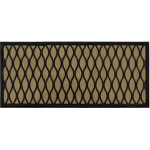 JVL Vienna Rubber Backed Scraper Doormat 45x100cm Droplet in Natural Size: 45 cm x 100 cm Natural 45 cm x 100 cm JVL Vienna Rubber Backed Scraper Doormat 45x100cm Droplet in Natural Size: 45 cm x 100 cm Natural 45 cm x 100 cm