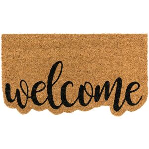 JVL Eco-Friendly Latex Backed Coir Entrance Doormat, 40x70cm - Shaped Welcome in Brown Size: 40 cm x 70 cm Brown 40 cm x 70 cm JVL Eco-Friendly Latex Backed Coir Entrance Doormat, 40x70cm - Shaped Welcome in Brown Size: 40 cm x 70 cm Brown 40 cm x 70 cm