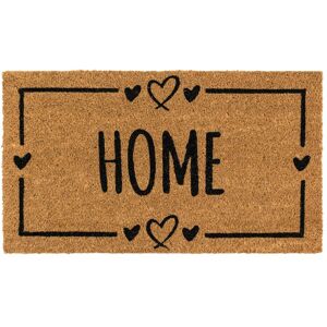 JVL Eco-Friendly Latex Backed Coir Entrance Doormat, 40x70cm - Home Hearts in Brown Size: 40 cm x 70 cm Brown 40 cm x 70 cm JVL Eco-Friendly Latex Backed Coir Entrance Doormat, 40x70cm - Home Hearts in Brown Size: 40 cm x 70 cm Brown 40 cm x 70 cm