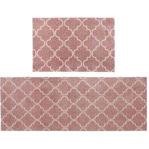 JVL 'Mega Machine Washable Doormat & Runner, Rose Lattice in Pink Size: 57 cm x 150 cm Pink 57 cm x 150 cm JVL 'Mega Machine Washable Doormat & Runner, Rose Lattice in Pink Size: 57 cm x 150 cm Pink 57 cm x 150 cm