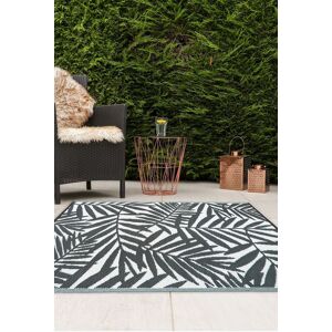 JVL Lightweight Reversible Plastic Woven Outdoor Rug 120x170cm Leaves in Grey Size: 120 cm x 170 cm Grey 120 cm x 170 cm JVL Lightweight Reversible Plastic Woven Outdoor Rug 120x170cm Leaves in Grey Size: 120 cm x 170 cm Grey 120 cm x 170 cm