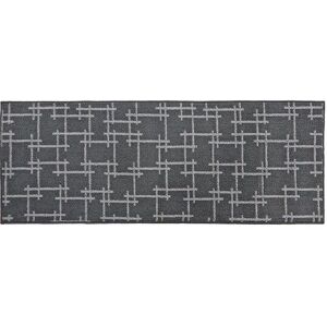 JVL Vector Machine Washable Latex Backed Runner Doormat, 57x150cm, Grey Size: 50 cm x 150 cm Grey 50 cm x 150 cm JVL Vector Machine Washable Latex Backed Runner Doormat, 57x150cm, Grey Size: 50 cm x 150 cm Grey 50 cm x 150 cm