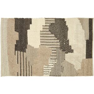 Orsina Natural & Grey Patchwork Rug, Handcrafted Wool Blend Small Area Rug, Aesthetic Floor Rug Multicolor Small Orsina Natural & Grey Patchwork Rug, Handcrafted Wool Blend Small Area Rug, Aesthetic Floor Rug Multicolor Small