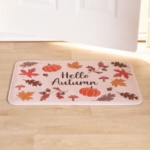 OHS House Door Kitchen Floor Rug Cosy Autumn Mat, Leaves/Boots - 40 x 60cm in Burnt Orange Size: Small Burnt Orange Small OHS House Door Kitchen Floor Rug Cosy Autumn Mat, Leaves/Boots - 40 x 60cm in Burnt Orange Size: Small Burnt Orange Small