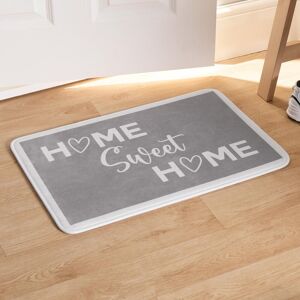 OHS House Door Kitchen Floor Rug Home Sweet Home Mat, Grey - 40 x 60cm Size: Small Grey Small OHS House Door Kitchen Floor Rug Home Sweet Home Mat, Grey - 40 x 60cm Size: Small Grey Small