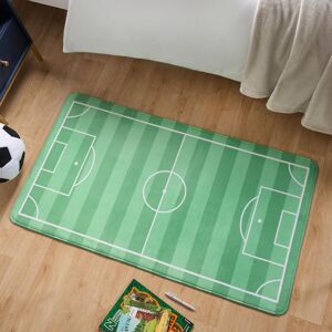 OHS Football Pitch Rug Bedroom Area Play Room Mat Soft Non Slip Modern Game Carpet in Green Size: Medium Green Medium OHS Football Pitch Rug Bedroom Area Play Room Mat Soft Non Slip Modern Game Carpet in Green Size: Medium Green Medium