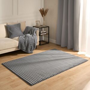 OHS Faux Fur Rug Ribbed Mat Luxury Carpet Anti Slip Runner in Grey Size: 80 cm x 150 cm Grey 80 cm x 150 cm OHS Faux Fur Rug Ribbed Mat Luxury Carpet Anti Slip Runner in Grey Size: 80 cm x 150 cm Grey 80 cm x 150 cm