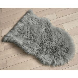 Home Republic Faux Fur Sheep Skin Rug in Mid Grey Size: 50 cm x 150 cm Mid Grey 50 cm x 150 cm Home Republic Faux Fur Sheep Skin Rug in Mid Grey Size: 50 cm x 150 cm Mid Grey 50 cm x 150 cm