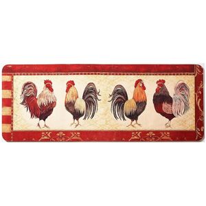 mysmartbuy Rooster Anti Fatigue Kitchen Mat - Non Slip Memory Foam Cockerel Design Runner, Reduce Back, Hip, Leg & Foot Pain - W120 x D45cm Multicolor Large mysmartbuy Rooster Anti Fatigue Kitchen Mat - Non Slip Memory Foam Cockerel Design Runner, Reduce Back, Hip, Leg & Foot Pain - W120 x D45cm Multicolor Large