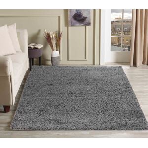 Serdim - Living Room Shaggy - Polypropylene - Silver Grey - Area Rug Serdim - Living Room Shaggy - Polypropylene - Silver Grey - Area Rug