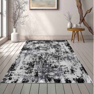 Desire Rugs Serenity Modern Abstract Acrylic Area Rug - Contemporary Style for Living Room, Bedroom or Hallway in Black Size: 60 cm x 220 cm Black 60 cm x 220 cm Desire Rugs Serenity Modern Abstract Acrylic Area Rug - Contemporary Style for Living Room, Bedroom or Hallway in Black Size: 60 cm x 220 cm Black 60 cm x 220 cm