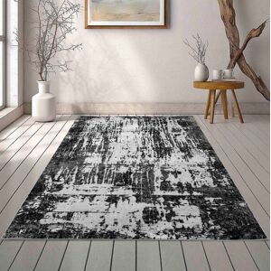 Desire Rugs Serenity Modern Abstract Abrasion Area Rug - Contemporary Style for Living Room, Bedroom or Hallway in Black Size: 120 cm x 170 cm Black 120 cm x 170 cm Desire Rugs Serenity Modern Abstract Abrasion Area Rug - Contemporary Style for Living Room, Bedroom or Hallway in Black Size: 120 cm x 170 cm Black 120 cm x 170 cm