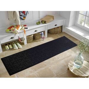 Desire Rugs Ivy Anti-Slip Cubed Trellis Design Doormat - Machine Washable for Easy Care in Black Size: 80 cm x 150 cm Black 80 cm x 150 cm Desire Rugs Ivy Anti-Slip Cubed Trellis Design Doormat - Machine Washable for Easy Care in Black Size: 80 cm x 150 cm Black 80 cm x 150 cm