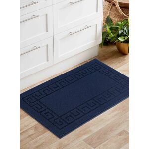 Desire Rugs Ivy Anti-Slip Greek Key Design Doormat - Machine Washable for Easy Care in Navy Size: 80 cm x 150 cm Navy 80 cm x 150 cm Desire Rugs Ivy Anti-Slip Greek Key Design Doormat - Machine Washable for Easy Care in Navy Size: 80 cm x 150 cm Navy 80 cm x 150 cm