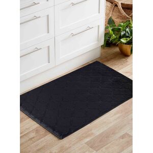 Desire Rugs Ivy Anti-Slip Trellis Design Doormat - Machine Washable for Easy Care in Black Size: 50 cm x 80 cm Black 50 cm x 80 cm Desire Rugs Ivy Anti-Slip Trellis Design Doormat - Machine Washable for Easy Care in Black Size: 50 cm x 80 cm Black 50 cm x 80 cm