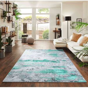 Desire Rugs Onyx Modern Abstract Area Rug - Stylish Sprayed Design for Elegant Interiors in Aqua Size: 120 cm x 170 cm Aqua 120 cm x 170 cm Desire Rugs Onyx Modern Abstract Area Rug - Stylish Sprayed Design for Elegant Interiors in Aqua Size: 120 cm x 170 cm Aqua 120 cm x 170 cm
