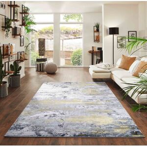 Desire Rugs Onyx Modern Abstract Area Rug - Stylish Sprayed Design for Elegant Interiors in Gold Size: 120 cm x 170 cm Gold 120 cm x 170 cm Desire Rugs Onyx Modern Abstract Area Rug - Stylish Sprayed Design for Elegant Interiors in Gold Size: 120 cm x 170 cm Gold 120 cm x 170 cm
