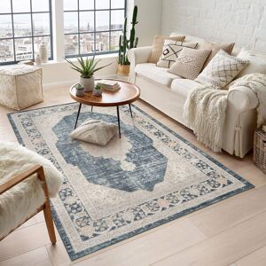 Desire Rugs Maia Washable Orchid Floral Traditional Area Rug Non-Slip -Living Room in Navy Size: 60 cm x 220 cm Navy 60 cm x 220 cm Desire Rugs Maia Washable Orchid Floral Traditional Area Rug Non-Slip -Living Room in Navy Size: 60 cm x 220 cm Navy 60 cm x 220 cm