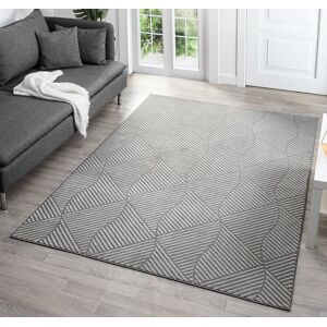 Desire Rugs Vellure Modern Living Room Area Rug Embossed Metallic Sheen Pyramid in Grey Size: 160 cm x 230 cm Grey 160 cm x 230 cm Desire Rugs Vellure Modern Living Room Area Rug Embossed Metallic Sheen Pyramid in Grey Size: 160 cm x 230 cm Grey 160 cm x 230 cm