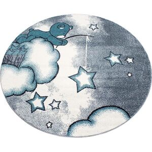 Bravich LTD Baby Bear & Stars Circle Rug - Kids in Baby Blue Size: 160 cm diameter Baby Blue 160 cm diameter Bravich LTD Baby Bear & Stars Circle Rug - Kids in Baby Blue Size: 160 cm diameter Baby Blue 160 cm diameter