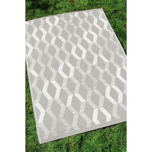 Fusion 'Rico' Outdoor Vertical Zig Zags UV Resistant Outdoor Rug in Grey Size: 170 cm x 120 cm Grey 170 cm x 120 cm Fusion 'Rico' Outdoor Vertical Zig Zags UV Resistant Outdoor Rug in Grey Size: 170 cm x 120 cm Grey 170 cm x 120 cm