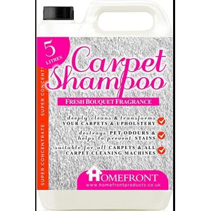 Homefront Floral Carpet Shampoo 5L, Suitable for all Carpet Cleaners in Clear Clear Homefront Floral Carpet Shampoo 5L, Suitable for all Carpet Cleaners in Clear Clear