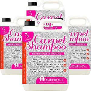 Homefront Floral Carpet Shampoo 20L, Suitable for all Carpet Cleaners in Clear Clear Homefront Floral Carpet Shampoo 20L, Suitable for all Carpet Cleaners in Clear Clear