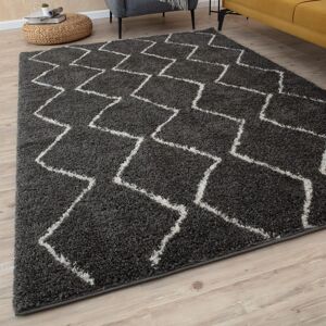 THE RUGS Soft Moroccan High Pile Shaggy Rugs & Runners Dark Grey Living Room Size: 60 cm x 110 cm Dark Grey 60 cm x 110 cm THE RUGS Soft Moroccan High Pile Shaggy Rugs & Runners Dark Grey Living Room Size: 60 cm x 110 cm Dark Grey 60 cm x 110 cm