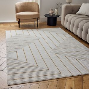 THE RUGS Carmel Modern Area Rugs & Runners Geometric Stain Resistant in Gold Size: 120 cm x 170 cm Gold 120 cm x 170 cm THE RUGS Carmel Modern Area Rugs & Runners Geometric Stain Resistant in Gold Size: 120 cm x 170 cm Gold 120 cm x 170 cm
