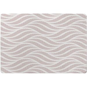 Benjamin Tate Design Geometric Pattern With Leaves Designer Rug in Natural Size: Large Natural Large Benjamin Tate Design Geometric Pattern With Leaves Designer Rug in Natural Size: Large Natural Large