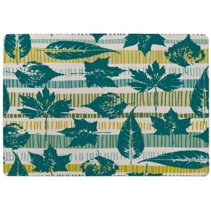 Benjamin Tate Design Autumn Seamless Pattern With Leaves On Geometric Background Designer Rug in Natural Size: Large Natural Large Benjamin Tate Design Autumn Seamless Pattern With Leaves On Geometric Background Designer Rug in Natural Size: Large Natural Large