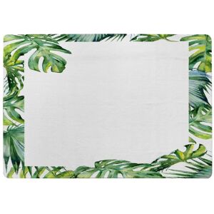 Benjamin Tate Design Botanical Leaves Border Designer Rug in Natural Size: Large Natural Large Benjamin Tate Design Botanical Leaves Border Designer Rug in Natural Size: Large Natural Large