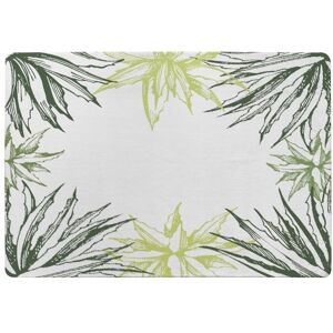 Benjamin Tate Design Green Leaf Border Designer Rug in Natural Size: Large Natural Large Benjamin Tate Design Green Leaf Border Designer Rug in Natural Size: Large Natural Large