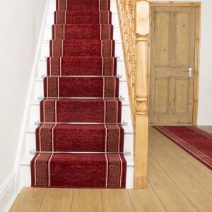 runrug Stair Runner Carpet for Staircases - Soft & Comfy, 9mm - 'Tribal' in Red Size: 70 cm x 600 cm Red 70 cm x 600 cm runrug Stair Runner Carpet for Staircases - Soft & Comfy, 9mm - 'Tribal' in Red Size: 70 cm x 600 cm Red 70 cm x 600 cm