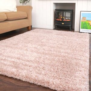 Kukoon Blush Pink Super Soft Shaggy Rug in Baby Pink Size: 120 cm x 170 cm Baby Pink 120 cm x 170 cm Kukoon Blush Pink Super Soft Shaggy Rug in Baby Pink Size: 120 cm x 170 cm Baby Pink 120 cm x 170 cm