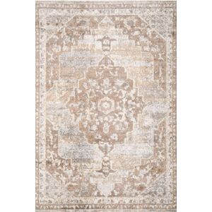 Kukoon Beige Traditional Medallion Bordered Living Area Rug Size: 120 cm x 170 cm Beige 120 cm x 170 cm Kukoon Beige Traditional Medallion Bordered Living Area Rug Size: 120 cm x 170 cm Beige 120 cm x 170 cm